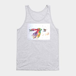 Colourful Hare and a Bumble bee Tank Top